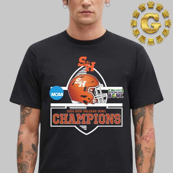 Sam Houston Bearkats Football Defeated Georgia Southern Eagles Football Matchup To Win The 2024 New Orleans Bowl Champions Unisex T-Shirt