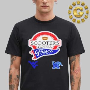 Scooters Coffee Frisco Bowl West Virginia Vs Memphis Tigers NCAA 2024-2025 Unisex T-Shirt