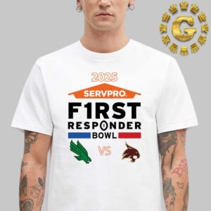 Servpro First Responder Bowl 2025 North Texas Mean Green Versus Texas State Bobcats Matchup In Dallas Texas On Jan 3 2025 Unisex T-Shirt