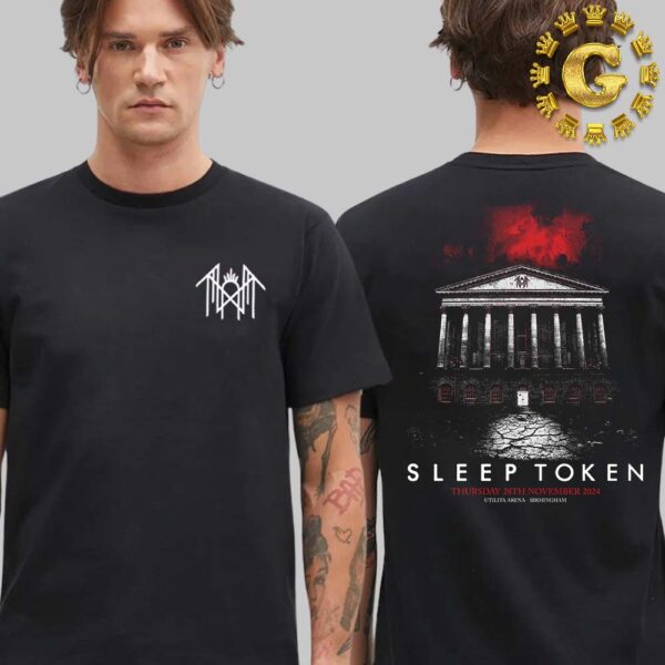 Sleep Token Merch Tee In Birmingham At Utilita Arena On 28th November 2024 Two Sides Unisex T-Shirt