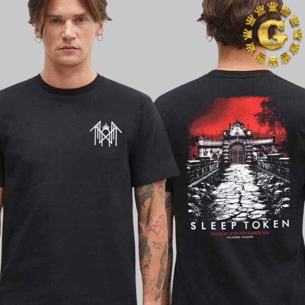 Sleep Token Merch Tee In Glasgow At OVO Hydro On 25th November 2024 Two Sides Unisex T-Shirt