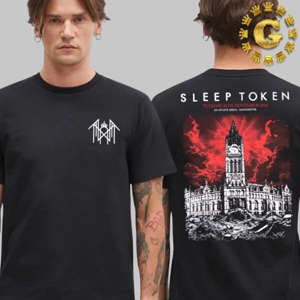 Sleep Token Merch Tee In Manchester At CO OP Live Arena On 26th November 2024 Two Sides Unisex T-Shirt