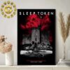 Sleep Token Official Poster In Manchester At CO OP Live Arena On 26th November 2024 Home Decor Poster Canvas