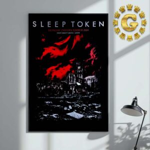 Sleep Token Official Poster In Leeds At First Direct Arena On December 2nd 2024 Home Decor Poster Canvas