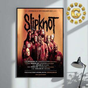 Slipknot Australia And New Zealand 2025 Tour Schedule List Dates Home Decor Poster Canvas