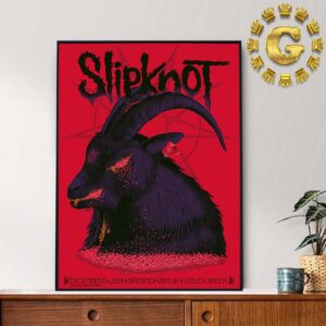 Slipknot Event Poster For Show In Birmingham UK At Utilita Arena On December 18th 2024 Home Decor Poster Canvas