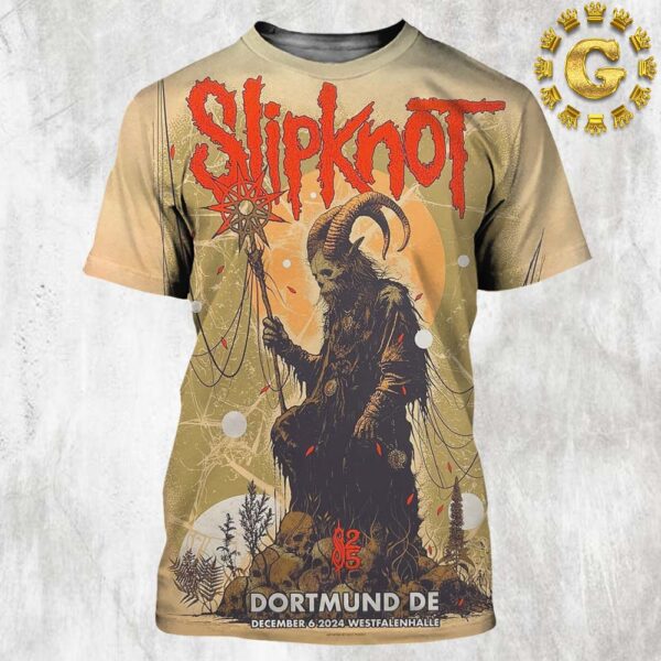 Slipknot Event Poster In Dortmund De At Westfalenhalle On December 6 2024 All Over Print Shirt