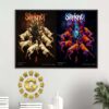 Slipknot Event Poster Night 1 And 2 In London UK At The O2 On December 20 And 21 2024 Home Decor Poster Canvas