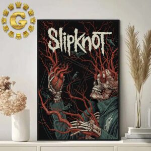 Slipknot Merch Poster Show In Leeds UK At First Direct Arena On December 14 2024 Home Decor Poster Canvas