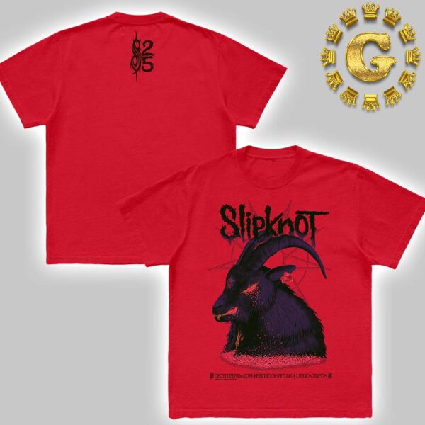 Slipknot Merch Tee For Show In Birmingham UK At Utilita Arena On December 18th 2024 Two Sides Unisex T-Shirt