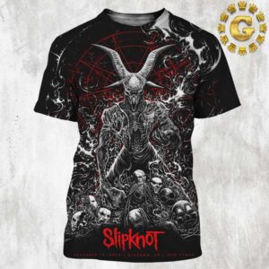 Slipknot Official Merch Poster In Glasgow UK At OVO Hydro On December 15 2024 All Over Print Shirt