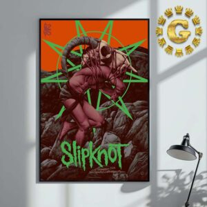 Slipknot Poster For Show In Stuttgart Germany At Schleyerhalle On December 8 2024 Home Decor Poster Canvas