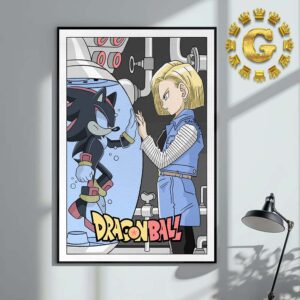 Sonic 3 X Dragon Ball Special Poster For Shadow And Daily Android 18 Home Decor Poster Canvas