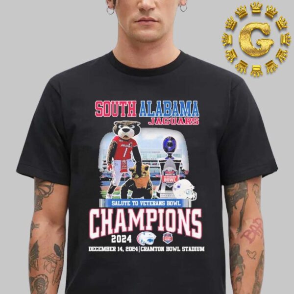 South Alabama Jaguars Are Veterans Bowl Champions 2024 Unisex T-Shirt