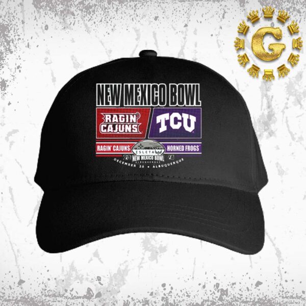 TCU Horned Frogs Football Vs Louisiana Ragin’ Cajuns Football 2024 Isleta New Mexico Bowl On December 28th 2024 Classic Cap Hat Snapback