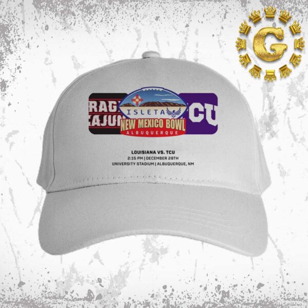 TCU Horned Frogs Vs Louisiana Ragin Cajuns 2024 New Mexico Bowl At University Stadium In Albuquerque NM On Dcember 28th 2024 Classic Cap Hat Snapback