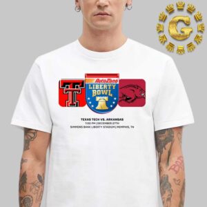 Texas Tech Red Raiders Vs Arkansas Razorbacks 2024 AutoZone Liberty Bowl At Simmons Bank Liberty Stadium In Memphis TN On December 27th Unisex T-Shirt