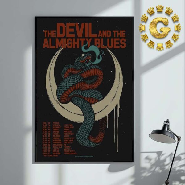 The Devil And The Almighty Blues Europe Tour 2025 Dates List Schedule Next Spring On May Home Decor Poster Canvas