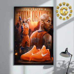 The Kobe Bryant Protro 6 Total Orange NBA Home Decor Poster Canvas