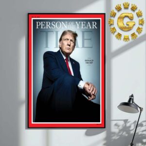 Donald Trump Person Of The Year 2024 Home Decor Poster Canvas