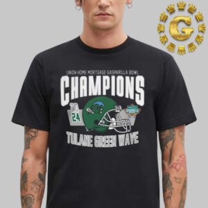 Tulane Green Wave Football Union Home Mortgage Gasparilla Bowl Champions 2024 Unisex T-Shirt