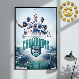 UConn Huskies Football Are 2024 Fenway Bowl Champions Home Decor Poster Canvas