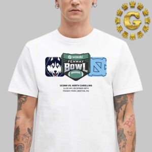 UConn Huskies Vs North Carolina Tar Heels 2024 Fenway Bowl At Fenway Park In Boston MA On December 28th Unisex T-Shirt