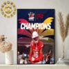 2024 LA Bowl Champions UNLV Rebels Football Home Decor Poster Canvas