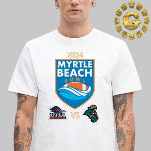 Utsa Roadrunners Vs Coastal Carolina Chanticleers Myrtle Beach Bowl 2024 Matchup NCAA Division Unisex T-Shirt