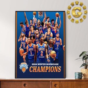 Westchester Knicks 2024 NBA G League Winter Showcase Champions Home Decor Poster Canvas