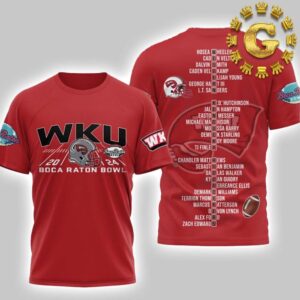 Western Kentucky Hilltoppers 2024 Boca Raton Bowl Unisex T-Shirt