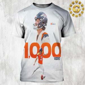 Wil Lutz Denver Broncos Reach 1000 Career Points Fifth Fastest Player In NFL History All Over Print Shirt