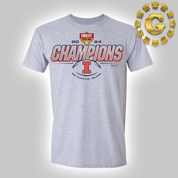 2024 Cheez-It Citrus Bowl Illinois Fighting Illini Football Champions Unisex T-Shirt