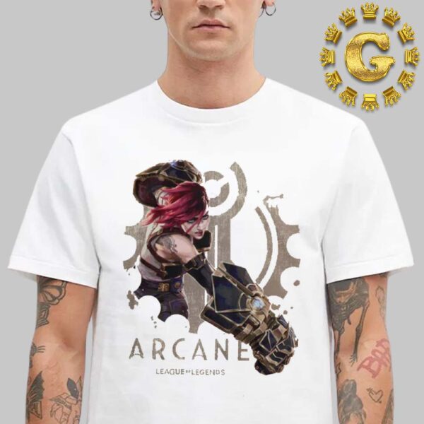 Arcane League Of Legends Violet Fat Hands Natural Tee Unisex T-Shirt