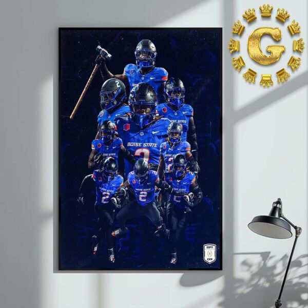 Ashton Jeanty From Boise State Broncos Football Reach 2601 Rush Yds 30 Total TD Heisman Trophy Runner-Up Home Decor Poster Canvas