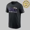 Baltimore Ravens 2024 AFC North Division Champions NFL Playoff Unisex T-Shirt