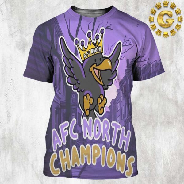 Baltimore Ravens AFC North Champions AFC Division Champions Picture NFL All Over Print Shirt