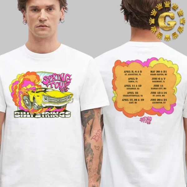 Billy Strings Spring 2025 Tour Dates List Two Sides Unisex T-Shirt