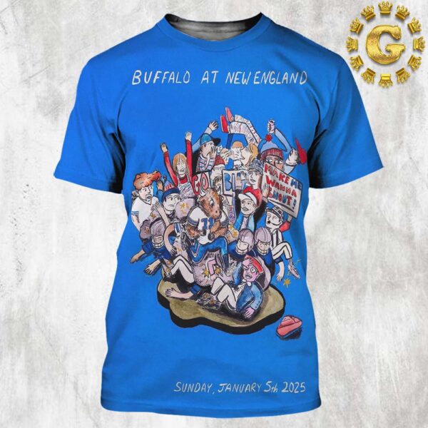 Buffalo Bills Vs New England Patriots The Bills Are Coming On January 5th 2025 NFL All Over Print Shirt