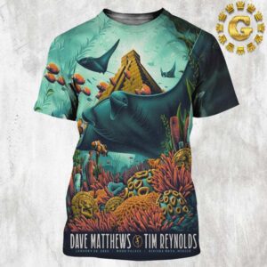 Dave Matthews Tim Reynolds Official Poster In Riviera Maya Mexico At Moon Palace On January 26th 2025 All Over Print Shirt