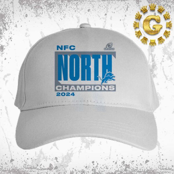 Detroit Lions 2024 NFC North Division Champions Conquer Classic Cap Hat Snapback