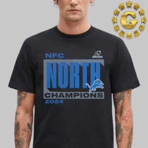 Detroit Lions 2024 NFC North Division Champions Conquer Unisex T-Shirt