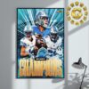 Detroit Lions Are NFC North Champions Playoff NFL Home Decor Poster Canvas