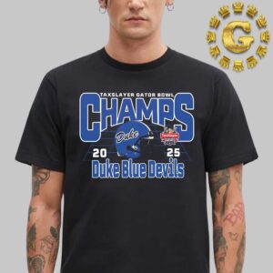 Duke Blue Devils Football Are 2025 Taxslayer Gator Bowl Champions Unisex T-Shirt