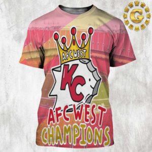 Kansas City Chiefs AFC West Champions AFC Division Champions Picture NFL All Over Print Shirt