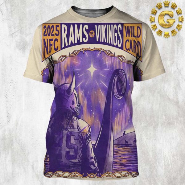 Los Angeles Rams Vs Minnesota Vikings Wild Card NFC 2025 All Over Print Shirt