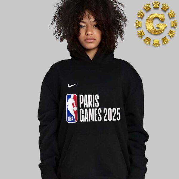 NBA Paris 2025 Logo X Nike Unisex Hoodie Shirt