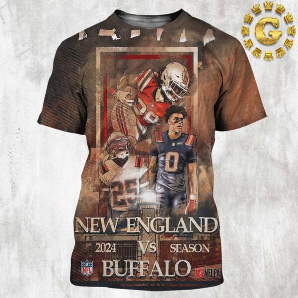 New England Patriots Vs Buffalo Bills Season 2024 NFL All Over Print Shirt