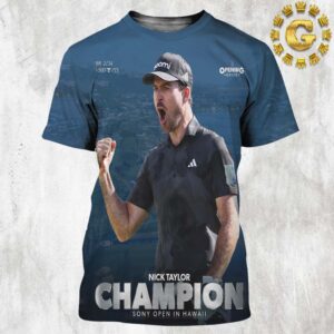 Nick Taylor Is 2025 Sony Open In Hawall Champions PGA Tour All Over Print Shirt