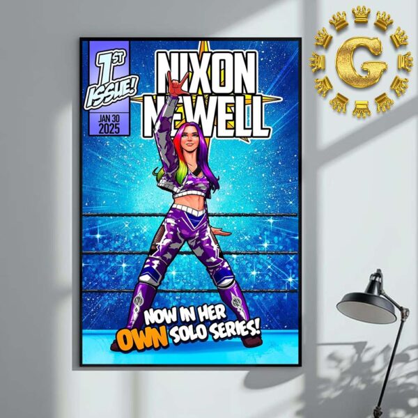 Nixon Newell Now In Her Own Solo Series WWE 1st Issue On January 30 2025 Home Decor Poster Canvas